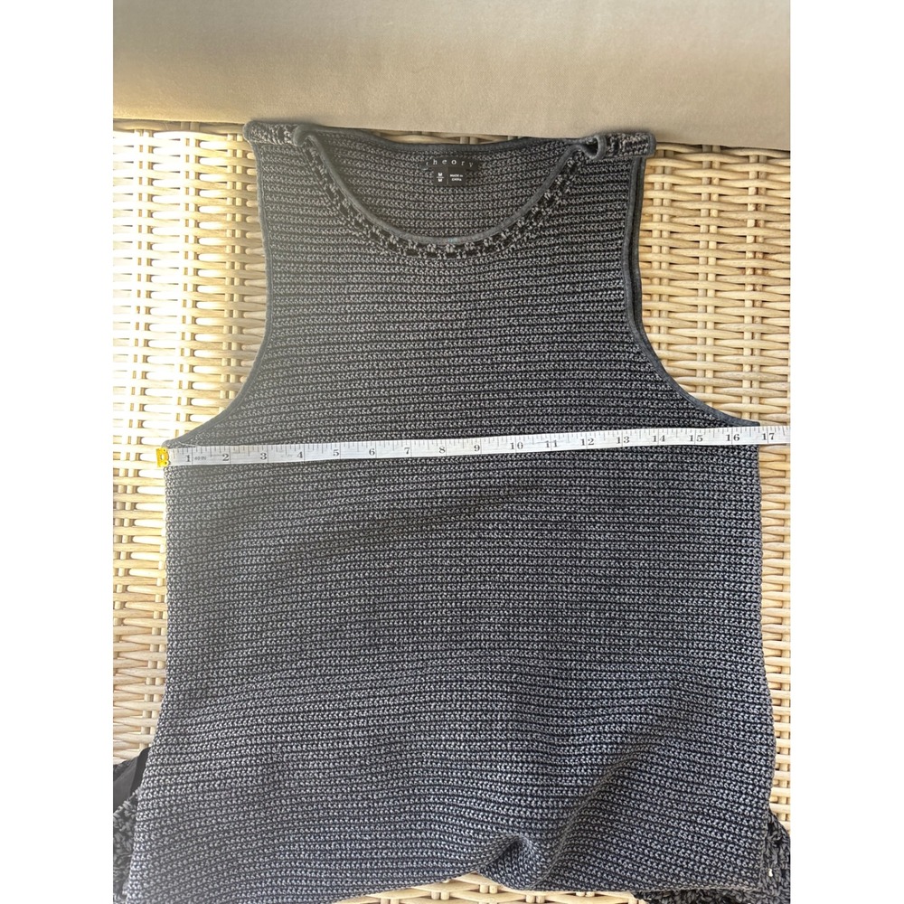 Theory Bronella Crochet Knit Shift Dress Medium minimalist luxury staple boho - Picture 8 of 10